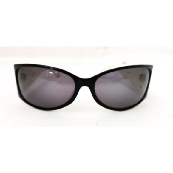 Sigrid Olsen Sunglasses SO215SF White W/ Gold Graphic Design Oval Wrap - Picture 2 of 5